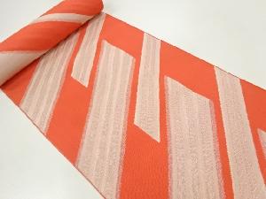 アンティーク　斜め縞模様織出し八寸帯地反物